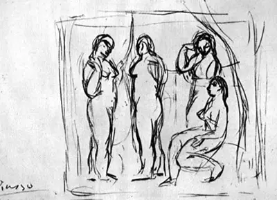 Study to Girls from Avignon Pablo Picasso